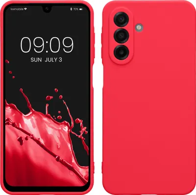 Produktbild von kwmobile Handyhülle für Samsung Galaxy A17 4G / 5G Hülle - weiches Handy Silikon Case - Schutzhülle Cover - Neon Pink