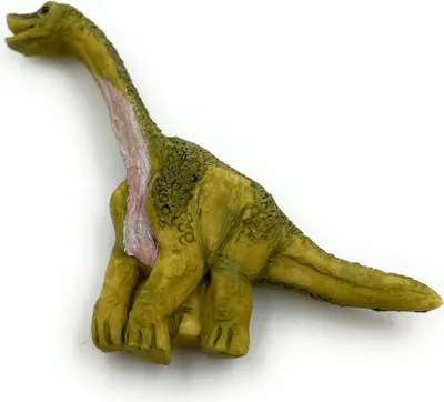 Produktbild von Onwomania Polyresin Figur Brachiosaurus Kühlschrankmagnet Dino  Tier Dekofigur aus Polyresin Grün 6,5 cm