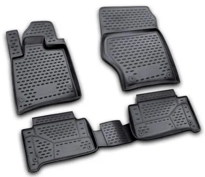 Produktbild von AD Tuning Gummi Fußmatten Set für Audi Q7, Bj. 2006-2015