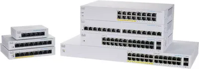 Produktbild von Cisco CBS110-8PP-D, Unmanaged, L2, Gigabit Ethernet (10/100/1000), Vollduplex, Power over Ethernet (PoE), Desktop