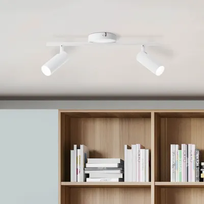 Produktbild von BRILLIANT LED Spotrohr Soeren | minimalistischer Deckenstrahler | Metall | weiß matt | Kopf schwenkbar