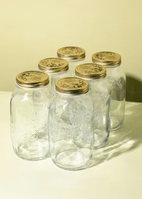 Produktbild von KoRo I Bormioli QUATTRO STAGIONI Vorratsglas 3/4 oz (1500 ml) 6 Stück
