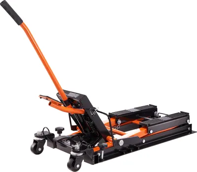 Produktbild von SucceBuy Podnośnik hydrauliczny do motocykli 0,7 tony ATV Przenośny podnośnik nożycowy z 4 kołami - podnośnik nożny do motocykli ATV UTV Power Sports