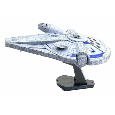 Productafbeelding van Metal Earth Lando's Millennium Falcon, model van een ruimteveer, bouwpakket, Lando's Millennium Falcon, geschikt voor elk geslacht, metaal, Solo: A Star Wars Story