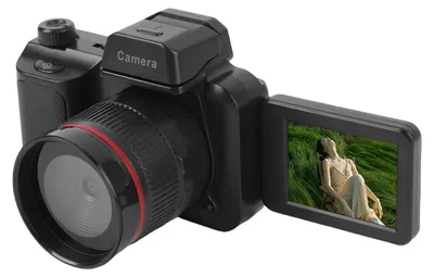 Zdjęcie produktu dla kamera cyfrowa 4K z odchylanym ekranem 180° 2,2 cala LED Fill Light HD Kompaktowa podróżna kamera wideo dla początkujących