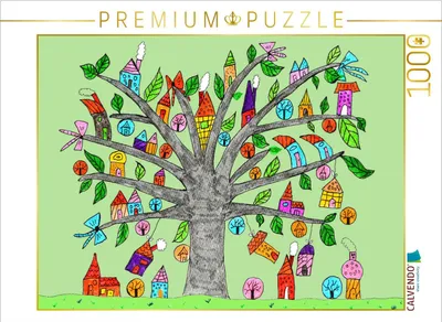 Produktbild von CALVENDO Puzzle Fantasiebaum | 1000 Teile Lege-Größe 64x48cm Foto-Puzzle für glückliche Stunden