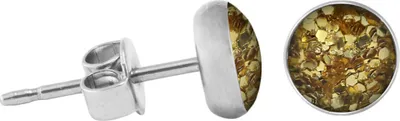 Produktbild von 925 Sterling Silber Ohrstecker Glitterline in verschiedenen Farben und Größen Farbe - Gold Größe - 5 mm