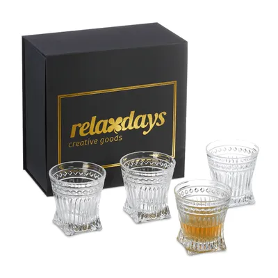 Produktbild von relaxdays Whisky Gläser 4er Set