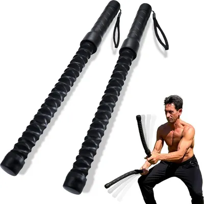 Produktbild von Battle Rope ohne Seil 2er Set, tragbares Fitness Trainingsseil, geräuscharm, kompakt & robust, ideal für Zuhause, Outdoor & Krafttraining