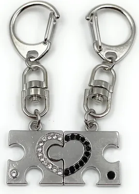 Image de Onwomania Porte-clés - Puzzle Cœur Amour - Porte-bonheur idéal comme cadeau