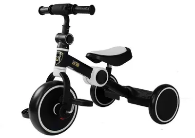 Image de LEANToys Tricycle noir et blanc
