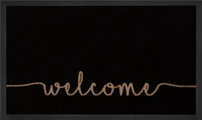 Immagine prodotto di 45x75 cm Tappeto antiscivolo Welcome 103796 Antracite Creme - per l'esterno e la casa
