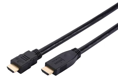 Produktbild von InLine HDMI-High Speed Kabel mit Ethernet, ST / ST, aktiv, schwarz / gold, 30m, 30 m, HDMI Typ A (Standard), HDMI Typ A (Standard), 3D, Schwarz