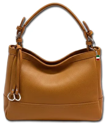 Obrázek produktu pro Dámská kabelka Florence, model Hobo, z kůže, barva: světle hnědá (camel), kód: D3OTF176C4