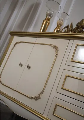 Produktbild von Italienische Möbel Kommode Gold Barock Rokoko Sideboard Anrichte Kommoden Holz