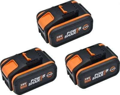 Immagine prodotto di Batteria ricaricabile, capacità 8000 mAh, compatibile con gli utensili WORX, 20 V 8,0 Ah x 3