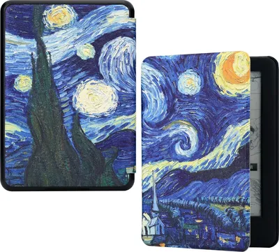 Produktbild von Hülle für Kindle 10 2019, 6 Zoll, Van Gogh Sternennacht