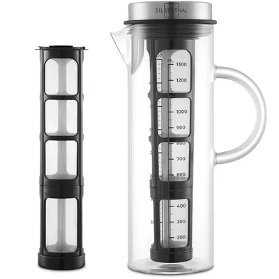 Produktbild von Silberthal - Cold Brew Kanne mit hitzebeständigem Glas - 1,3 Liter