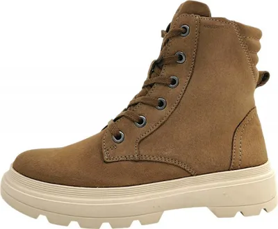 Immagine prodotto di Geox J Kiddartah WPF, stivali da ginnastica con lacci, color marrone, per bambine. Scarpe da tempo libero