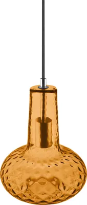 Produktbild von Ledvance Vintage 1906 Pendelleuchte Carved Pendant Pear Glas Orange Ø22cm max. 40W E27