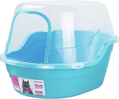 Immagine prodotto di Trasportino per gatti XL con coperchio 63x49x42 cm per animali domestici