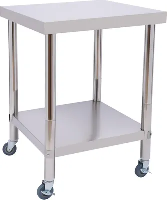 Productafbeelding van Werkbank Roestvrijstalen Werkblad - 60x60x85 cm - 300 kg Draagvermogen