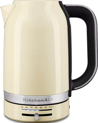 Produktbild von KitchenAid Wasserkocher 5KEK1701EAC 1,7 l, 2400 W, einstellbare Temperatur, Edelstahl, cremefarben