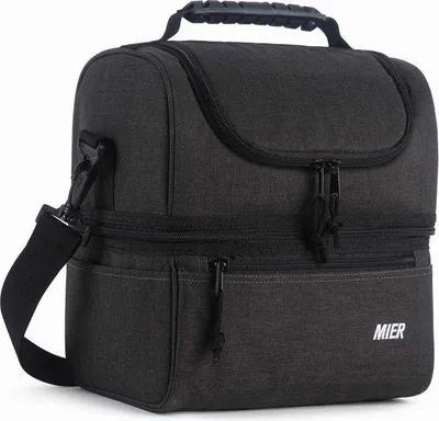 Produktbild von Famanu Isolierte Lunchbox Große Isolierte Kühltasche - Dunkelgrau
