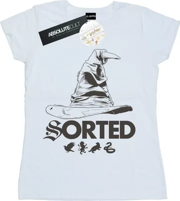 Produktbild von Harry Potter - "Sorting Hat" T-Shirt für Damen BI23867 (L) (Weiß)
