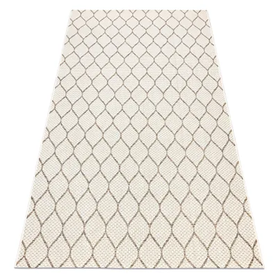 Zdjęcie produktu dla Dywan SZNURKOWY SIZAL BOHO 46211061 koniczyna kratka beż beżowy 200x290 cm