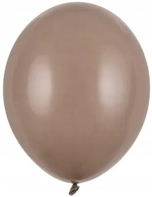 Produktbild von Pastellbraune Geburtstagsballons 12 cm, 100 Stück.