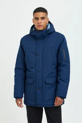 Produktbild von Blend BHOuterwear Herren Winterparka Parka Winterjacke mit Kapuze Druckknöpfe Rippbündchen Regular fit