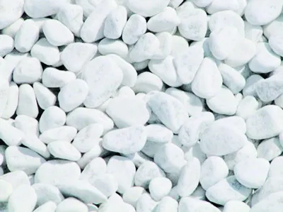 Produktbild von BURI Carrara Marmorkies 25 kg Sack | Weißer Zierkies Körnung 16-25 mm | Naturstein Kies für Garten, Beet, Blumentopf & Teich | Dekorativer Marmorkies für stilvolle Gartengestaltung