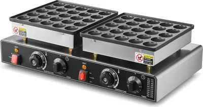 Immagine prodotto di 50 pezzi Mini macchina per pancake olandesi Macchina commerciale per dorayaki Antiaderente 1800 W