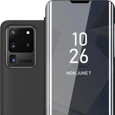 Image de Cadorabo Housse pour Samsung Galaxy S20 ULTRA en noir Cover Backcover Housse Book Case Booklet