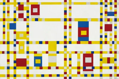 Produktbild von Piet Mondrian Kunstdruck Bild - Broadway Boogie Woogie, 1942-43 (80 x 120 cm)