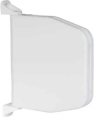 Productafbeelding van Riemwikkelaar opbouw met scharniersysteem, wit/zonder riem, gatafstand 154 mm