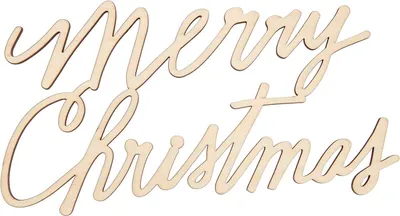 Produktbild von Holzschriftzug "Merry Christmas", magnetisch für Metallringe Ø 25 cm
