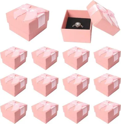 Produktbild von Famanu Geschenkboxen für Schmuck - 12 Stück in Rosa