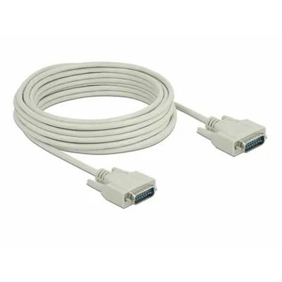 Produktbild von Delock Serielles Kabel D-Sub15 Stecker zu Stecker 10 m (85979)