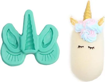 Immagine prodotto di Stampo in silicone 2D Corno di unicorno Unicorno