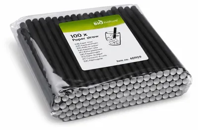 Produktbild von Papierstrohhalme 15 cm 250 Stück.