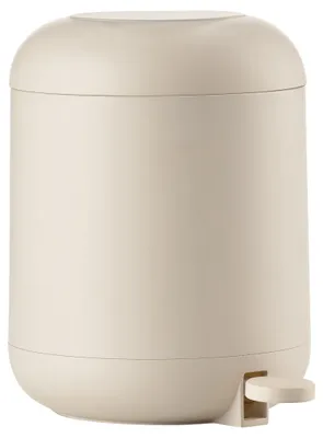 Pedaalemmer 4 l Kunststoff Sand 26,5x19 cm Bad Mülleimer