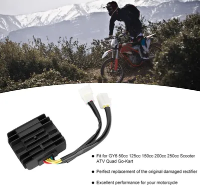 Obrázok produktu pre DC12V 6-vodičový regulátor napätia motocyklového motora Vhodný pre GY6 50cc 125cc 150cc 200cc 250cc skúter