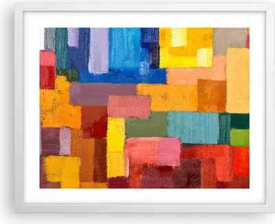 Produktbild von Gerahmtes Poster - Weißer Rahmen - Abstraktion modern - 50x40 cm - Wand Bild - Wanddeko - Wandbilder - Kunstposter - Wandposter - Bilderrahmen - Bilder - Kunstdruck - Wandbild - P2WAA50x40-3703