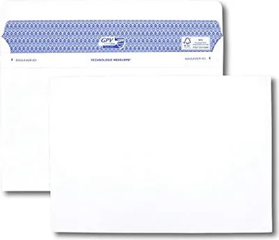 Image de Enveloppes GPV SECURE 162 x 229 mm sans fenêtre blanc 100 pièces