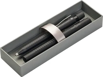 Produktbild von FABER-CASTELL 140983 - Geschenkset Grip 2011 Füller und Kugelschreiber Schwarz
