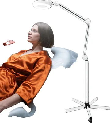 Immagine prodotto di Lampada con ingrandimento, rotazione di 180°, sorgente luminosa a LED, BIANCA