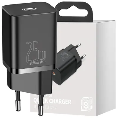 Produktbild von Baseus Super Si 1C Usb Typ C 25W Stromversorgung Schnellladung Schwarz (Ccsp020101)