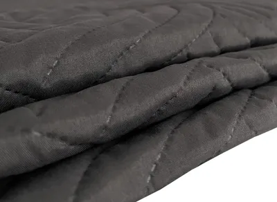 Produktbild von leonado vicenti Tagesdecke Anthrazit, 220x240 cm, wattiert, gesteppt, wellenförmig, Unifarben, 100% Polyester-Mikrofaser, weich, langlebig, wärmend, pflegeleicht, bügelfrei, maschinenwaschbar 30°, für Einzel- & Doppelbetten